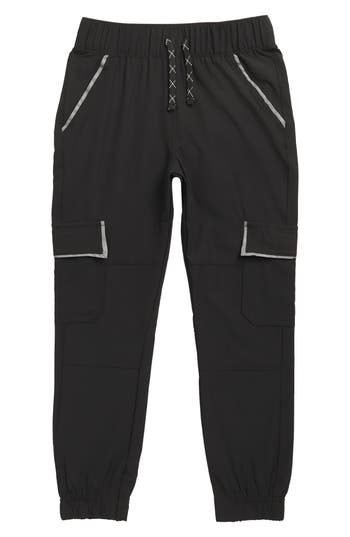 Weatherproof ® Kids' Tech Cargo Joggers In Black