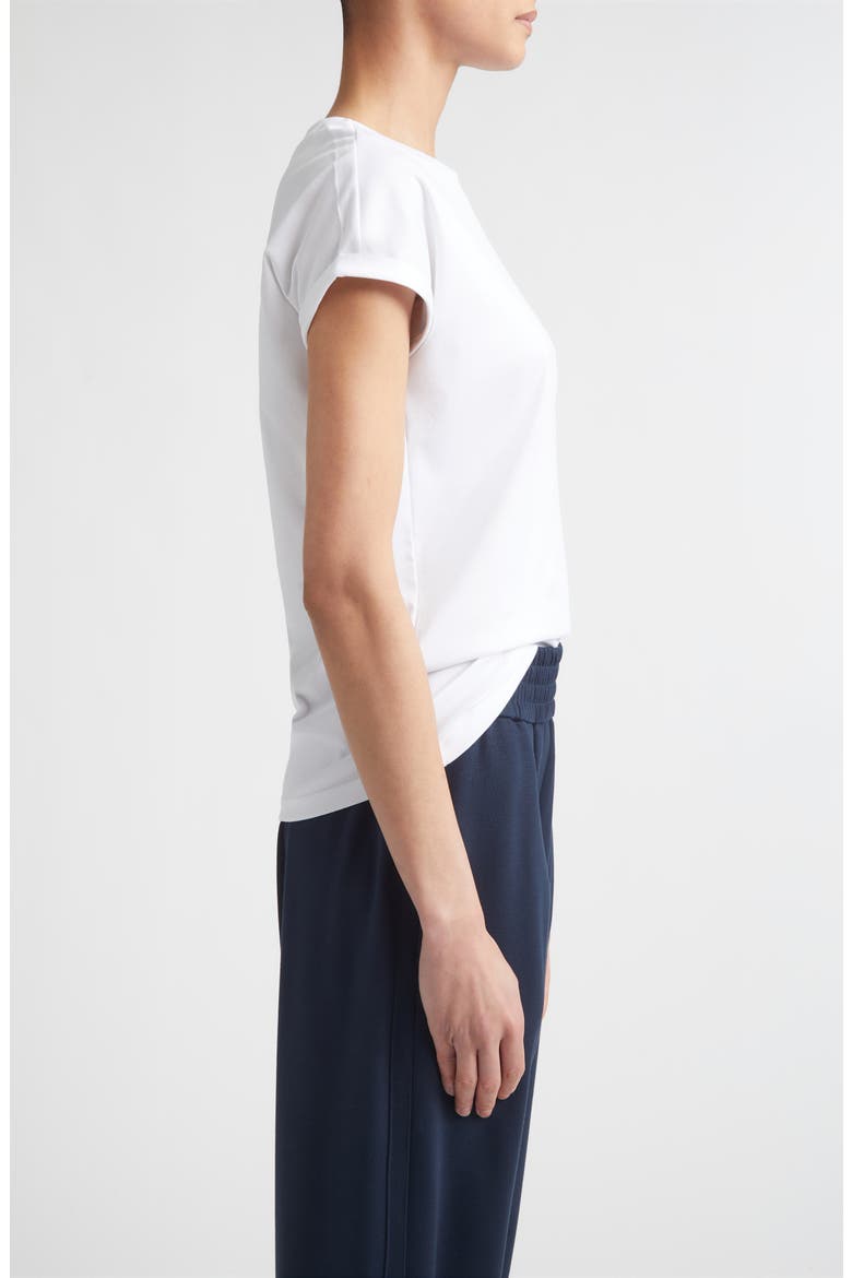 Layered Crewneck T-Shirt, Alternate, color, 01-130 WHITE/SKY BLUE
