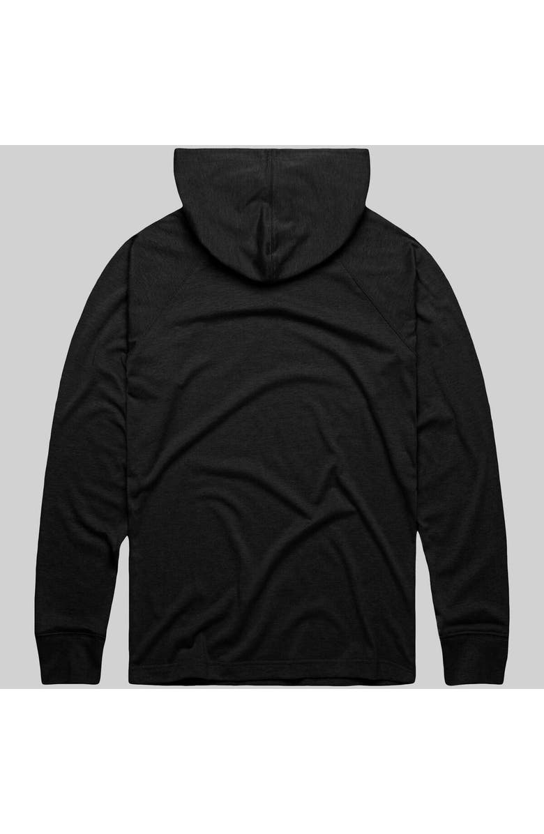 Homage Men's Homage Charcoal New York Mets Lightweight Raglan Tri-Blend Pullover Hoodie, Alternate, color,