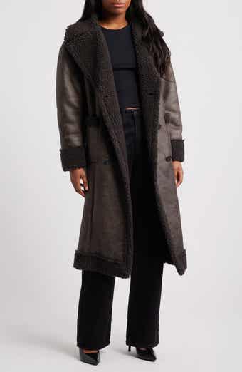 BCBGMAXAZRIA Faux Shearling Teddy Coat Nordstrom