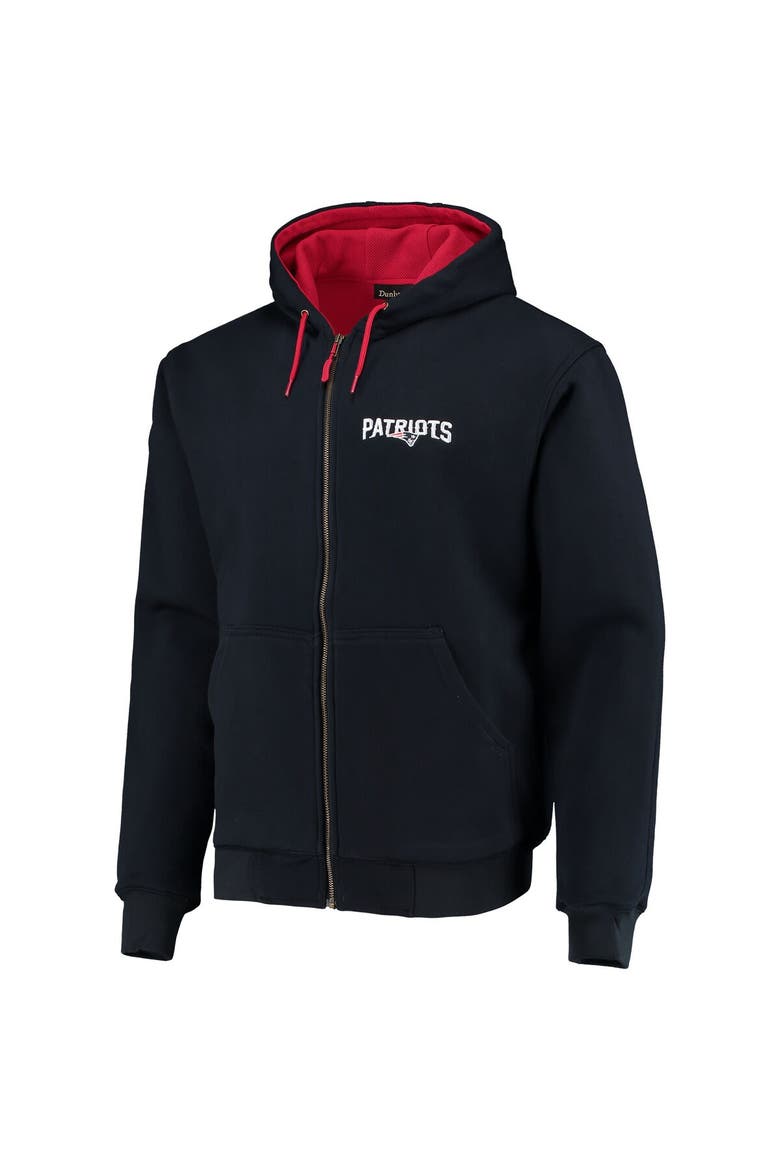 Men's Dunbrooke Navy New England Patriots Craftsman Thermal-Lined Full-Zip Hoodie, Alternate, color, Navy