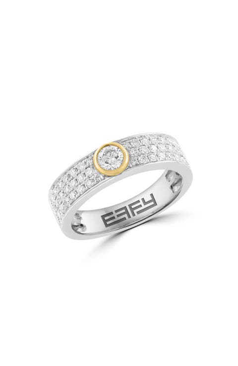 Sterling Silver Lab Grown Diamond Band Ring