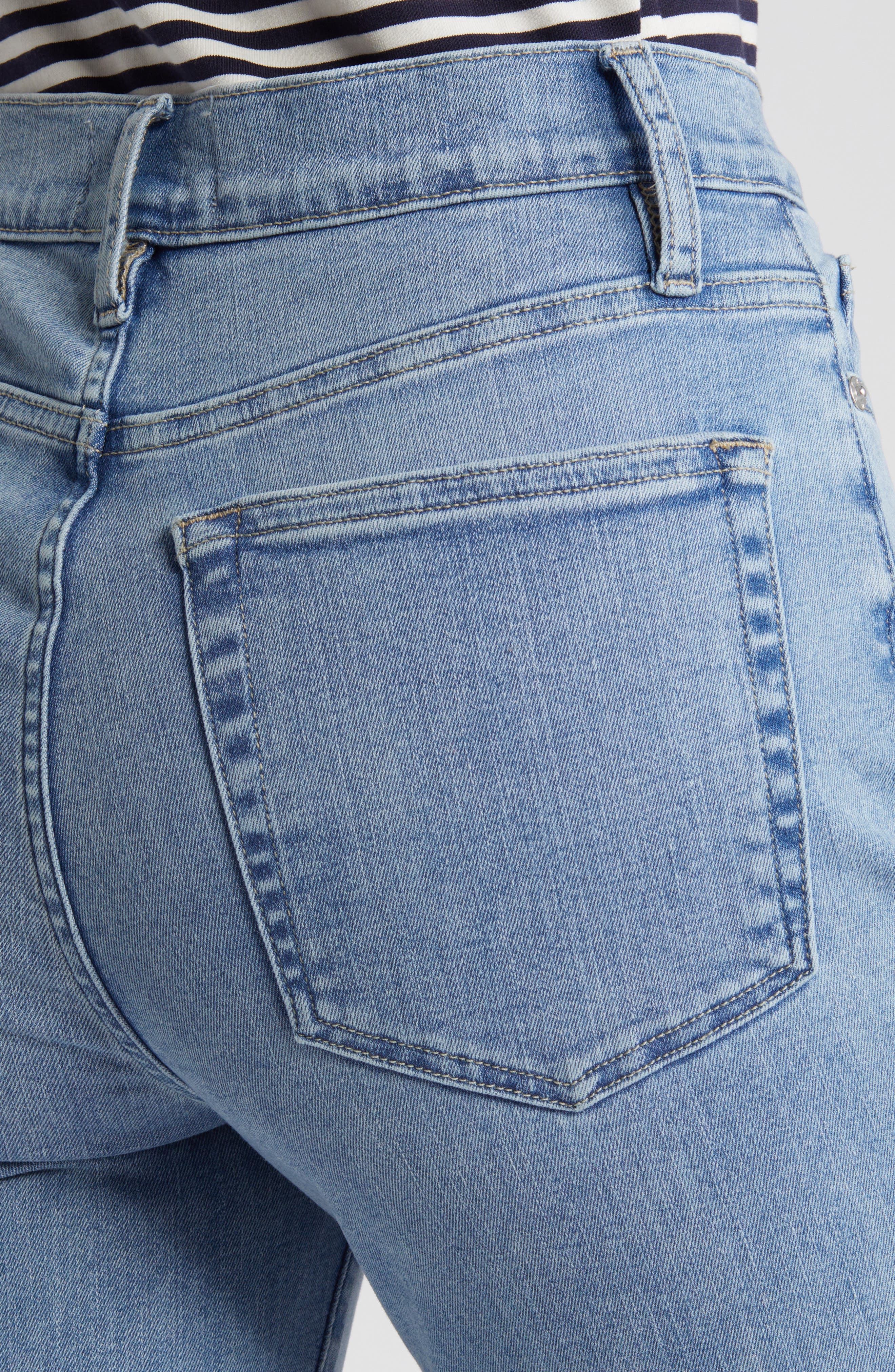 Le Easy Flare Raw Hem Jeans (Women) | Nordstrom