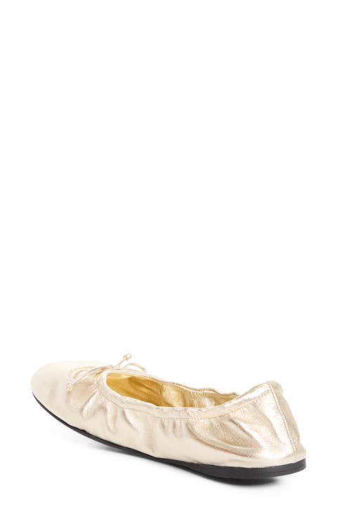 Metallic Ballerina Flat
