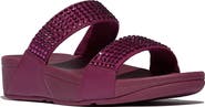 FitFlop Lulu Maxi-crystal two-bar slides