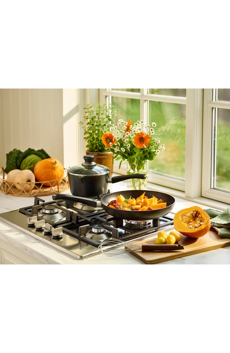 Scanpan Classic 3 Quart Covered Saucepan, Alternate, color, Black