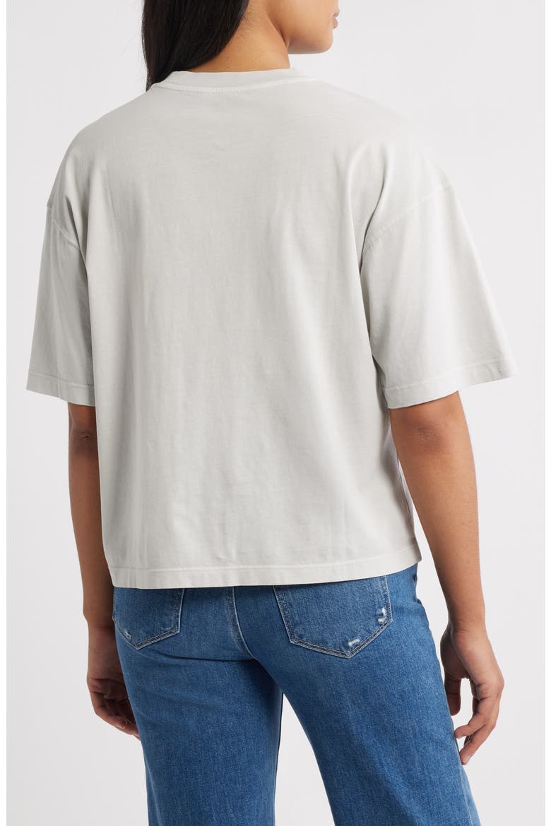 Logo Appliqué Cotton T-Shirt, Alternate, color, OYSTER MUSHROOM