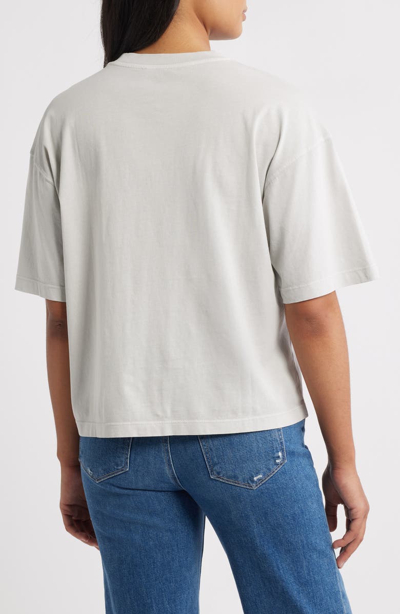 Brooklyn Industries Logo Appliqué Cotton T-Shirt, Alternate, color, Oyster Mushroom