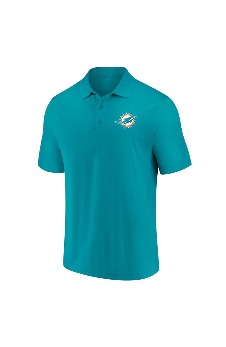FANATICS Men's Fanatics Branded Aqua/Orange Miami Dolphins Dueling Two-Pack Polo Set, Alternate, color,