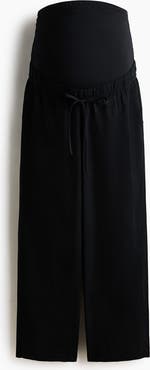 H&M Mama Linen-blend Drawstring Trousers