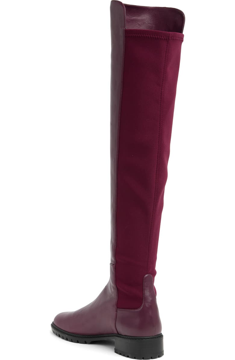 Stuart Weitzman City Over-the-Knee Boot, Alternate, color, Cranberry
