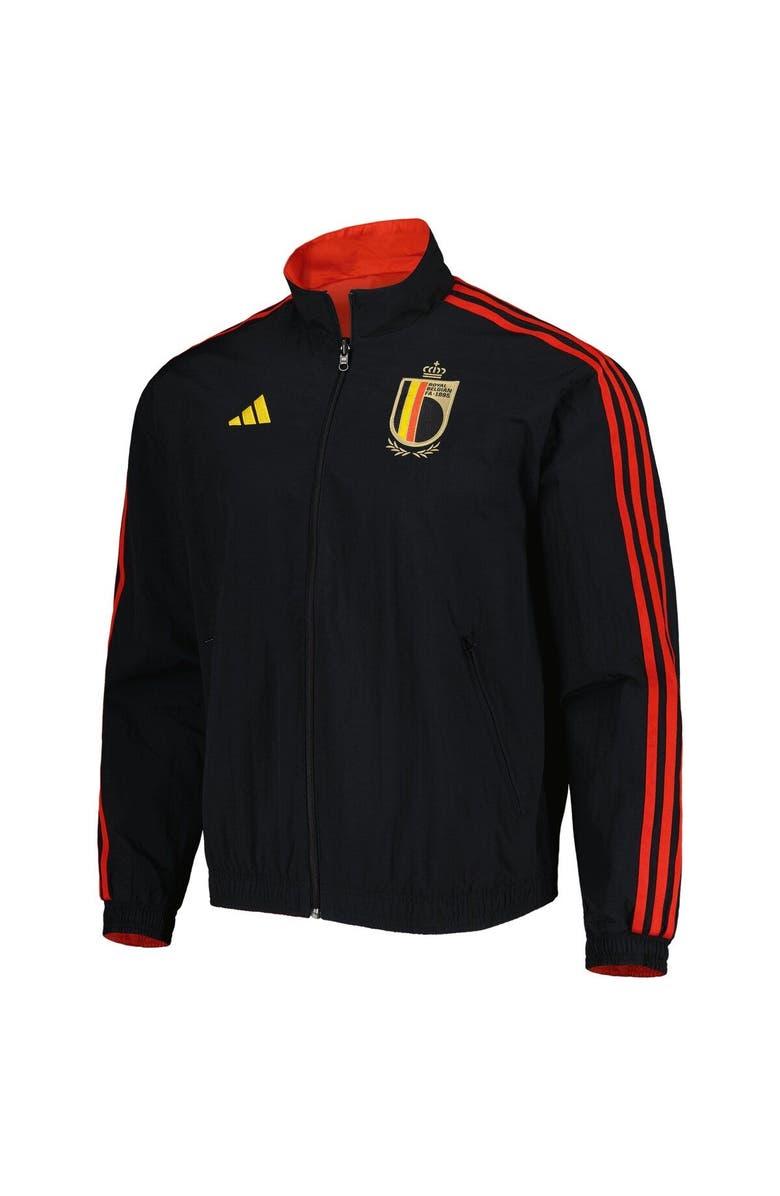 adidas Men's adidas Red/Black Belgium National Team AEROREADY Reversible Anthem Reversible Full-Zip Jacket, Alternate, color, 