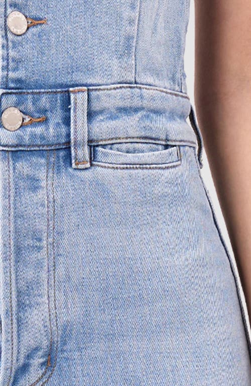 Rolla's Denim Halter Ankle Bootcut Jumpsuit In Ranch
