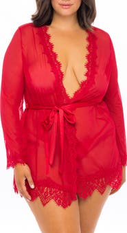 Oh La La Cheri Provence Lace Trim Wrap