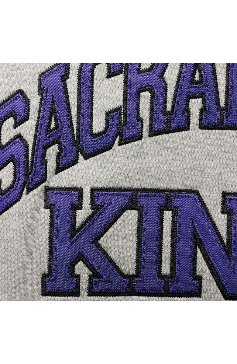Mitchell & Ness Men's Mitchell & Ness Jason Williams Heathered Gray Sacramento Kings Big & Tall Name & Number Pullover Hoodie, Alternate, color, 