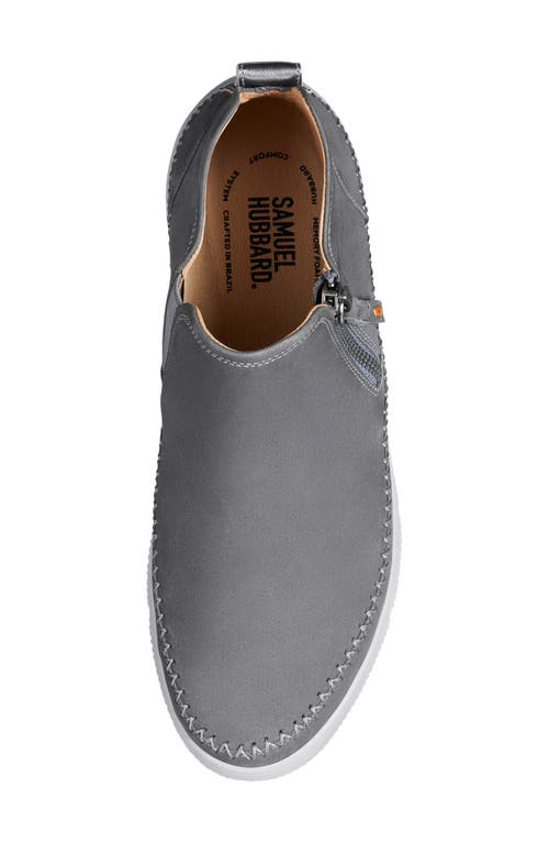 Samuel Hubbard Featherlight Laguna Zip Sneaker In Gray