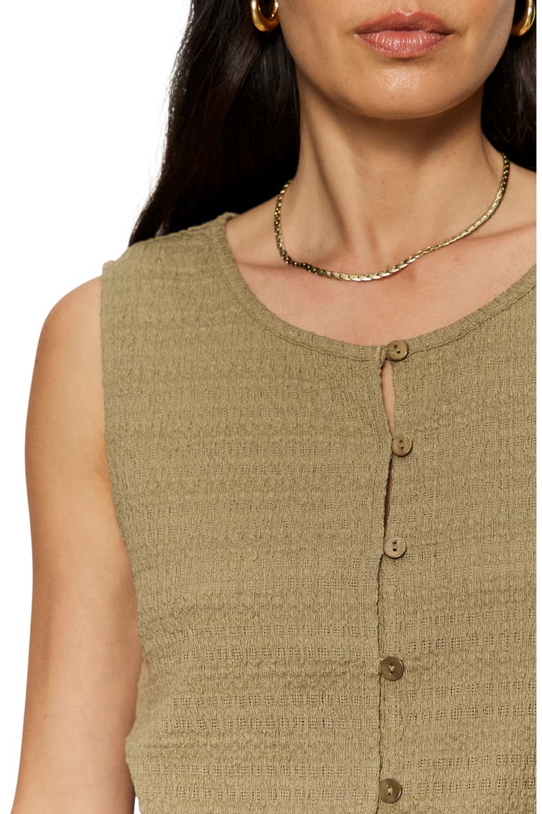 Textured Vacation Knit Vest, Alternate, color, COVERT GREEN