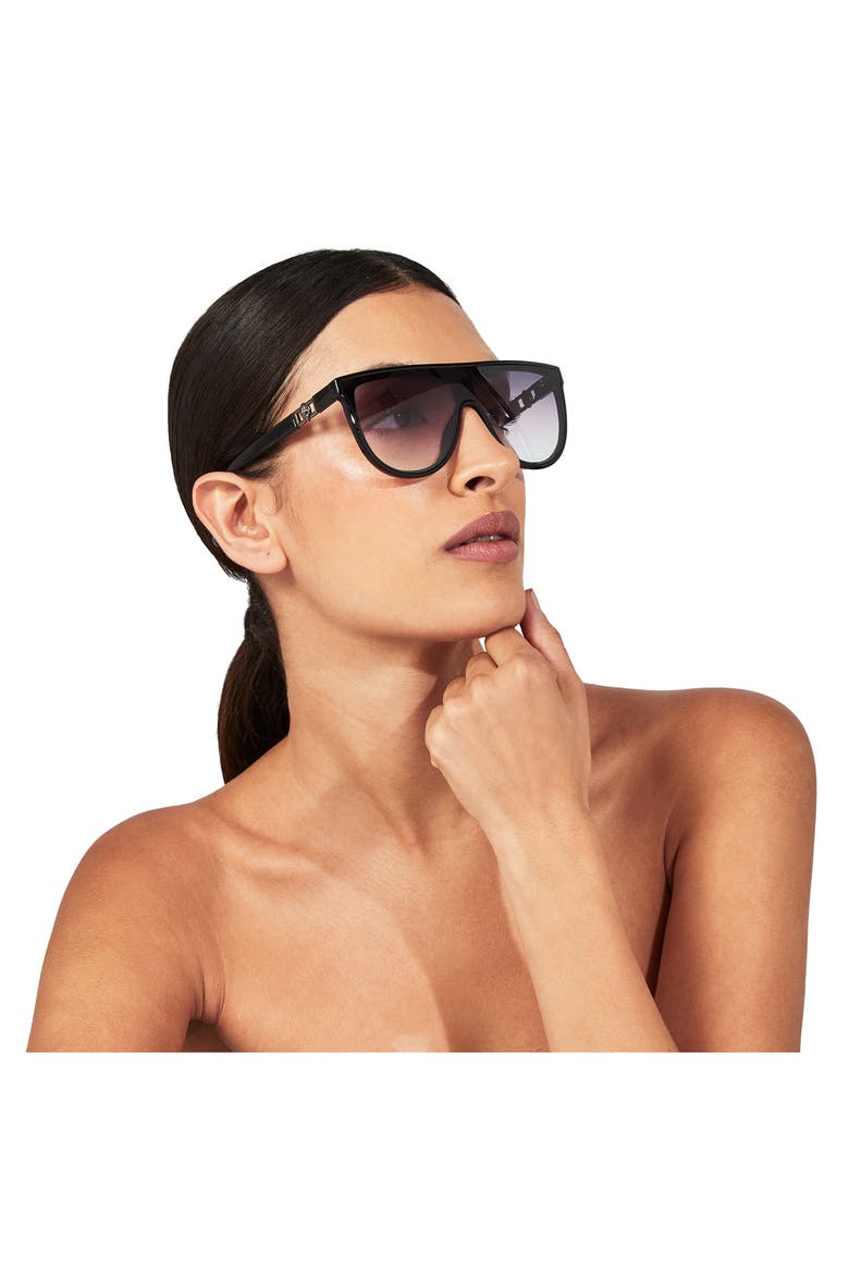 Regent 99mm Oversize Shield Sunglasses, Alternate, color, BLACK/ GREY SHAD VIOLET