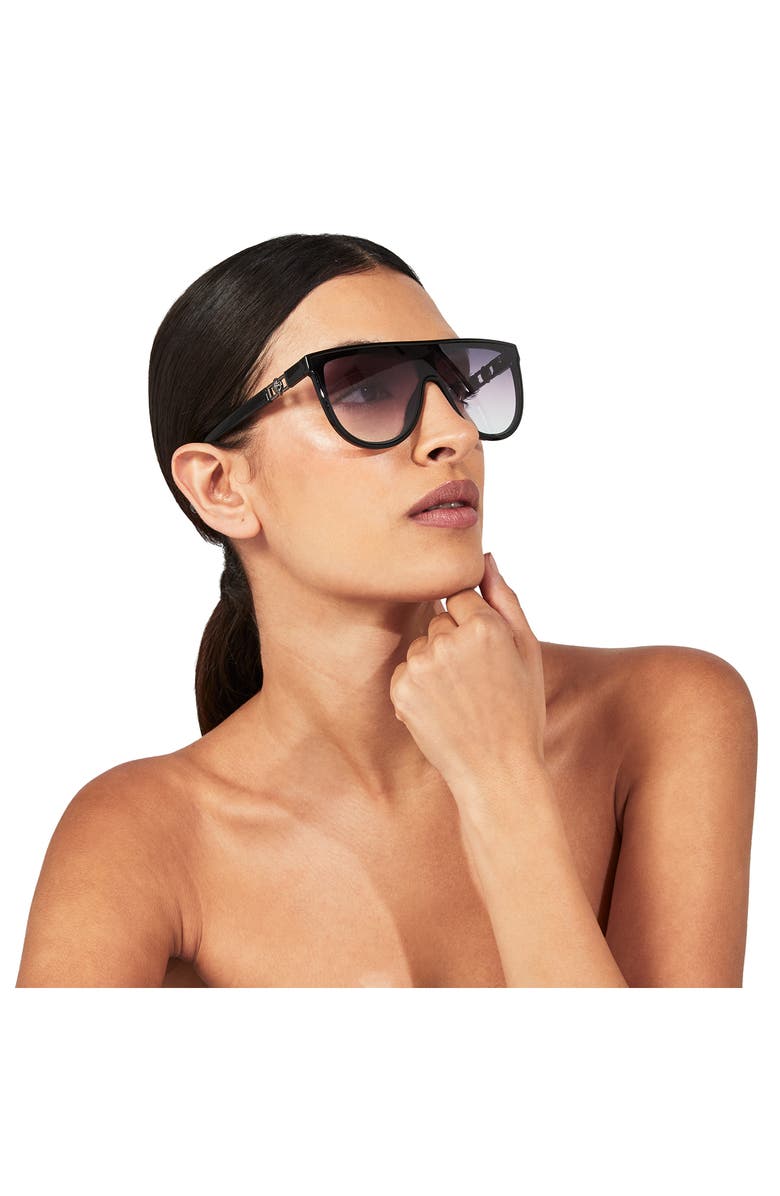 Kurt Geiger London Regent 99mm Oversize Shield Sunglasses, Alternate, color, 