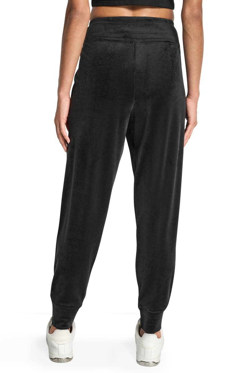 DKNY Mid Rise Slim Fit Joggers, Alternate, color, Black