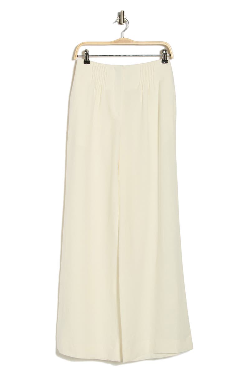 TWP Mini Pleated Linen Pants, Alternate, color, Ivoire