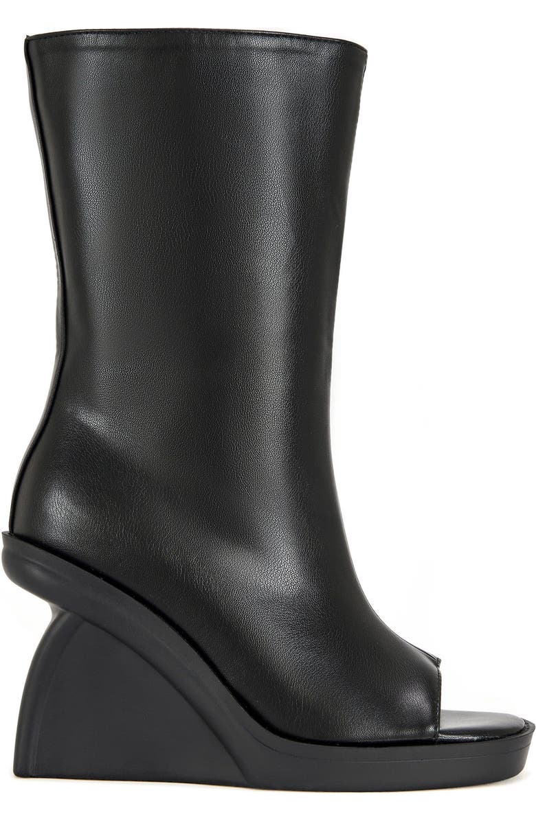 AZALEA WANG Nolia Wedge Bootie, Main, color, Black