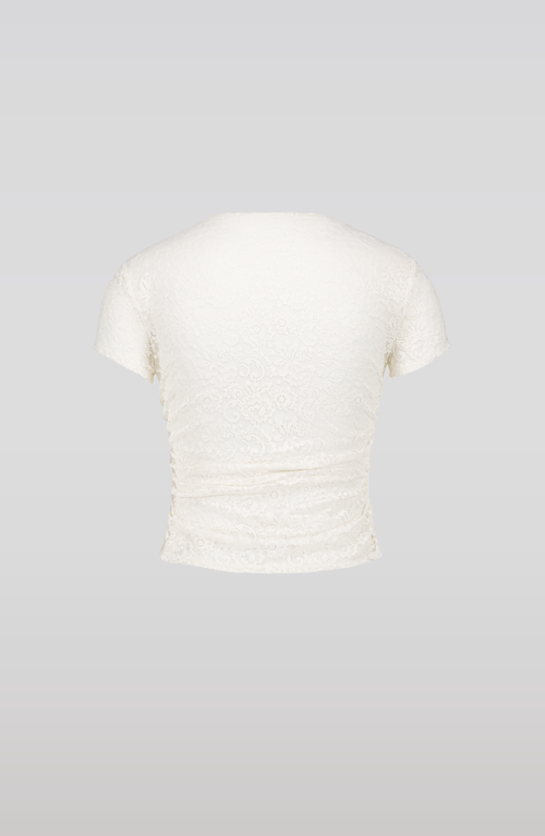 Saemdi Lace Top In White