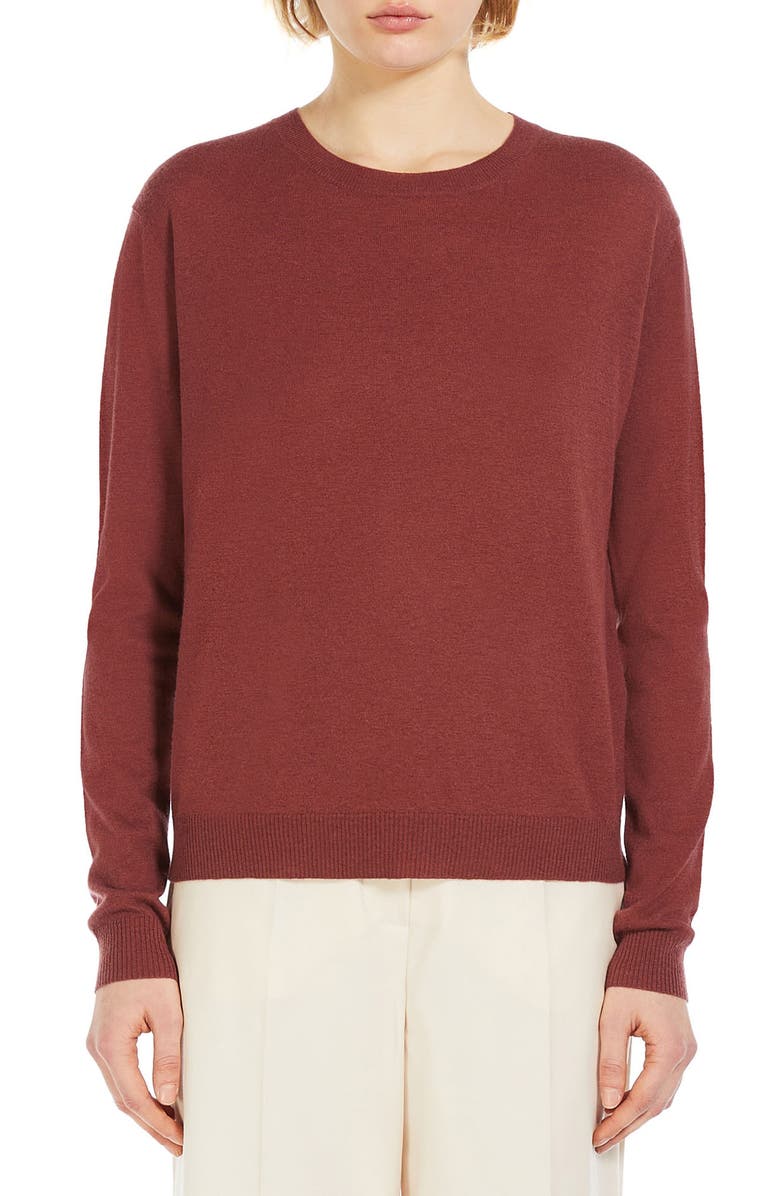 Weekend Max Mara Mochi Wool & Cashmere Crewneck Sweater, Main, color, 