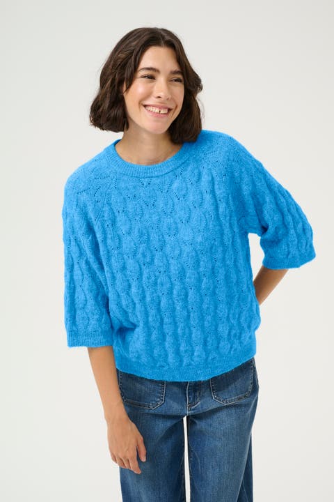 Malene Half Sleeve Round Neck Pullover