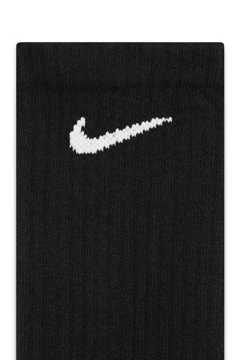 Kids' 6-Pack Everyday Cushioned Training Crew Socks, Alternate, color, 010 BLACK/WHITE