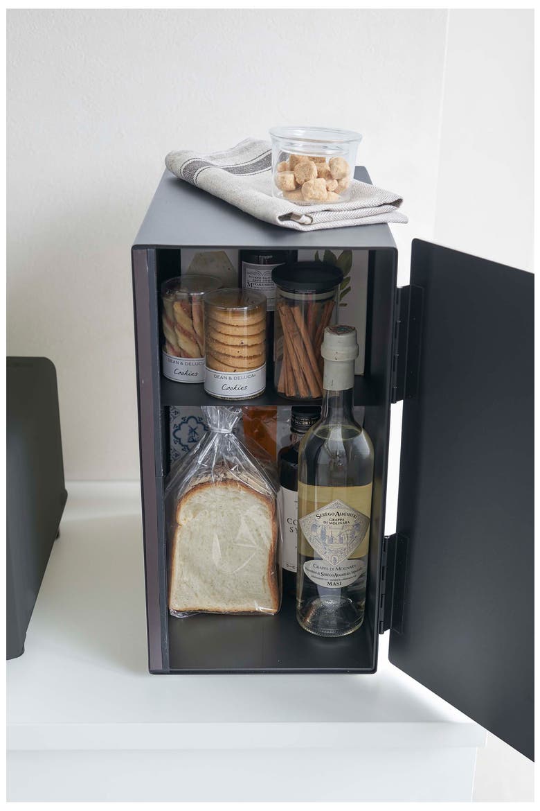 Vertical Bread Box, Alternate, color, BLACK