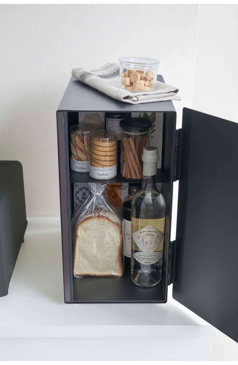 Yamazaki Vertical Bread Box, Alternate, color, Black