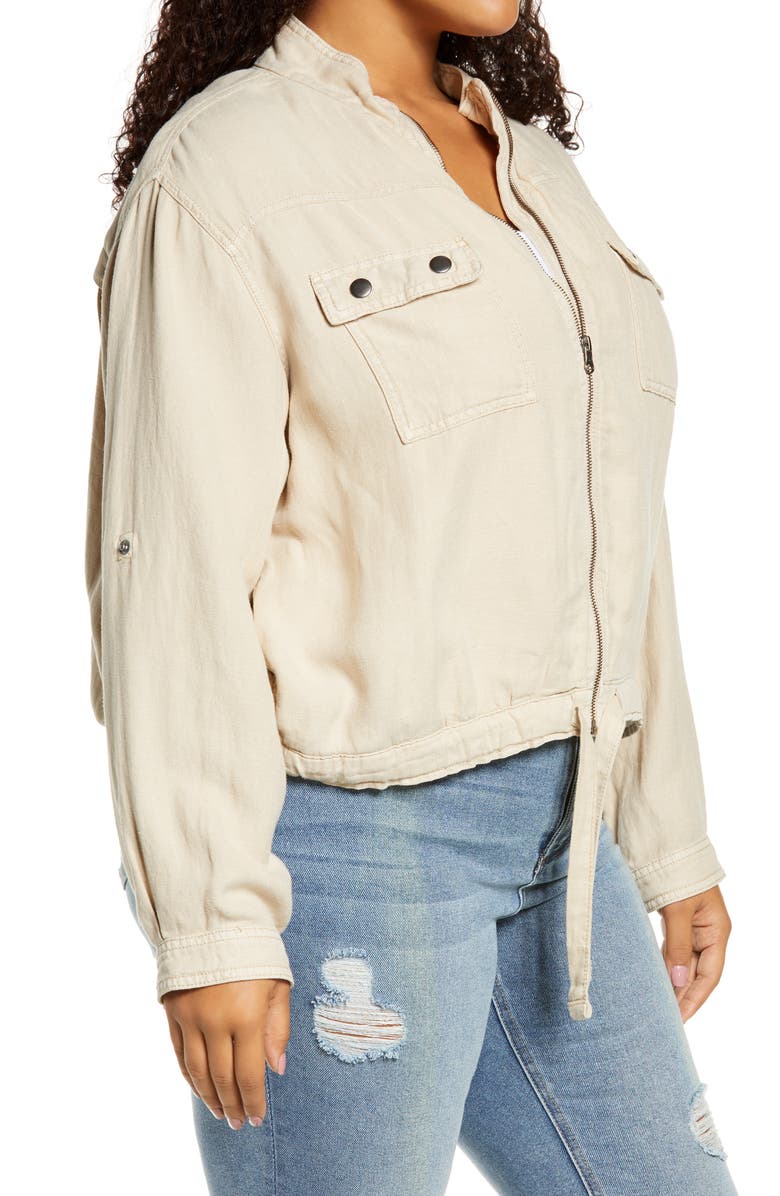 Treasure & Bond Linen Blend Field Jacket, Alternate, color, 