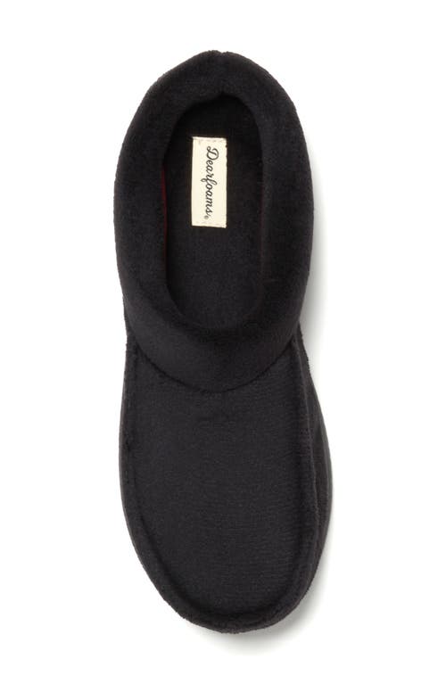 Dearfoams Corby Terry Clog Slipper In Black