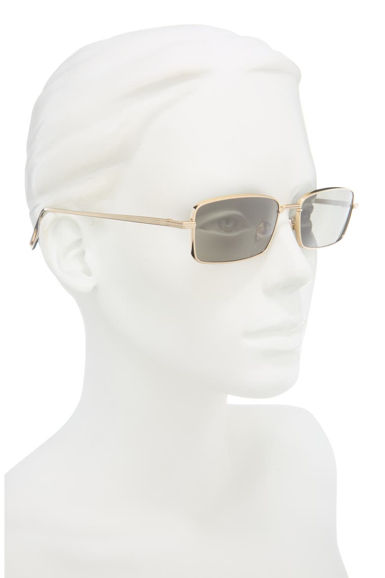 BlackSuit S21U 57mm Rectangular Sunglasses, Alternate, color, GOLD/ OTHER / GREEN