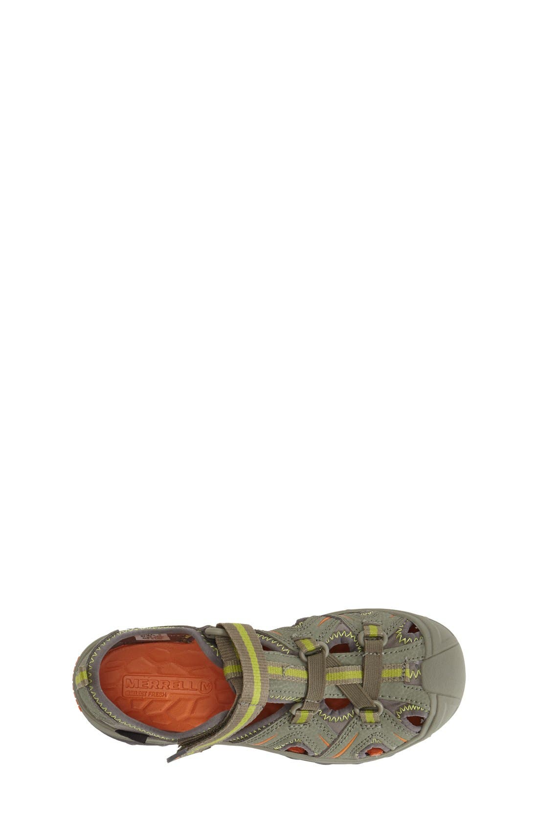 Hydro Water Sandal, Alternate, color, OLIVE/ ORANGE