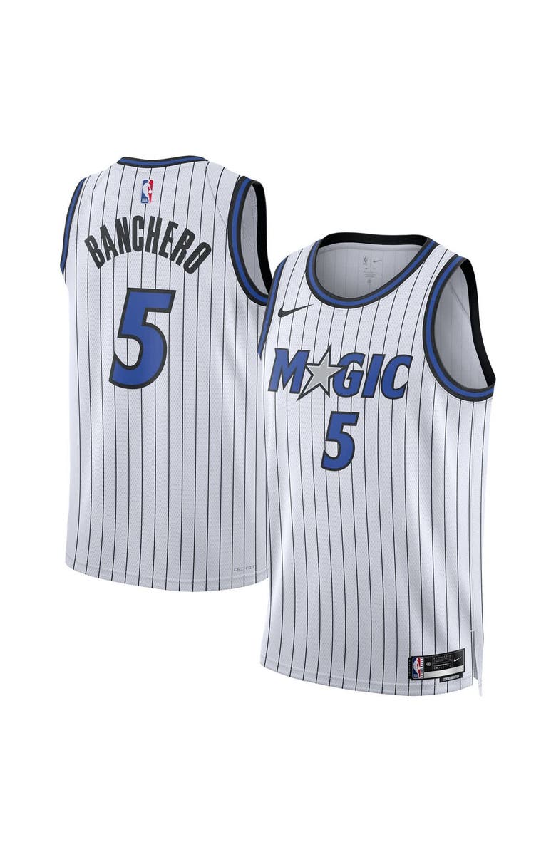 Nike Unisex Nike Paolo Banchero White Orlando Magic Swingman Player Jersey - Association Edition, Main, color, White