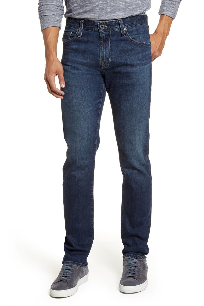 Tellis Slim Fit Jeans, Main, color, GRANGER