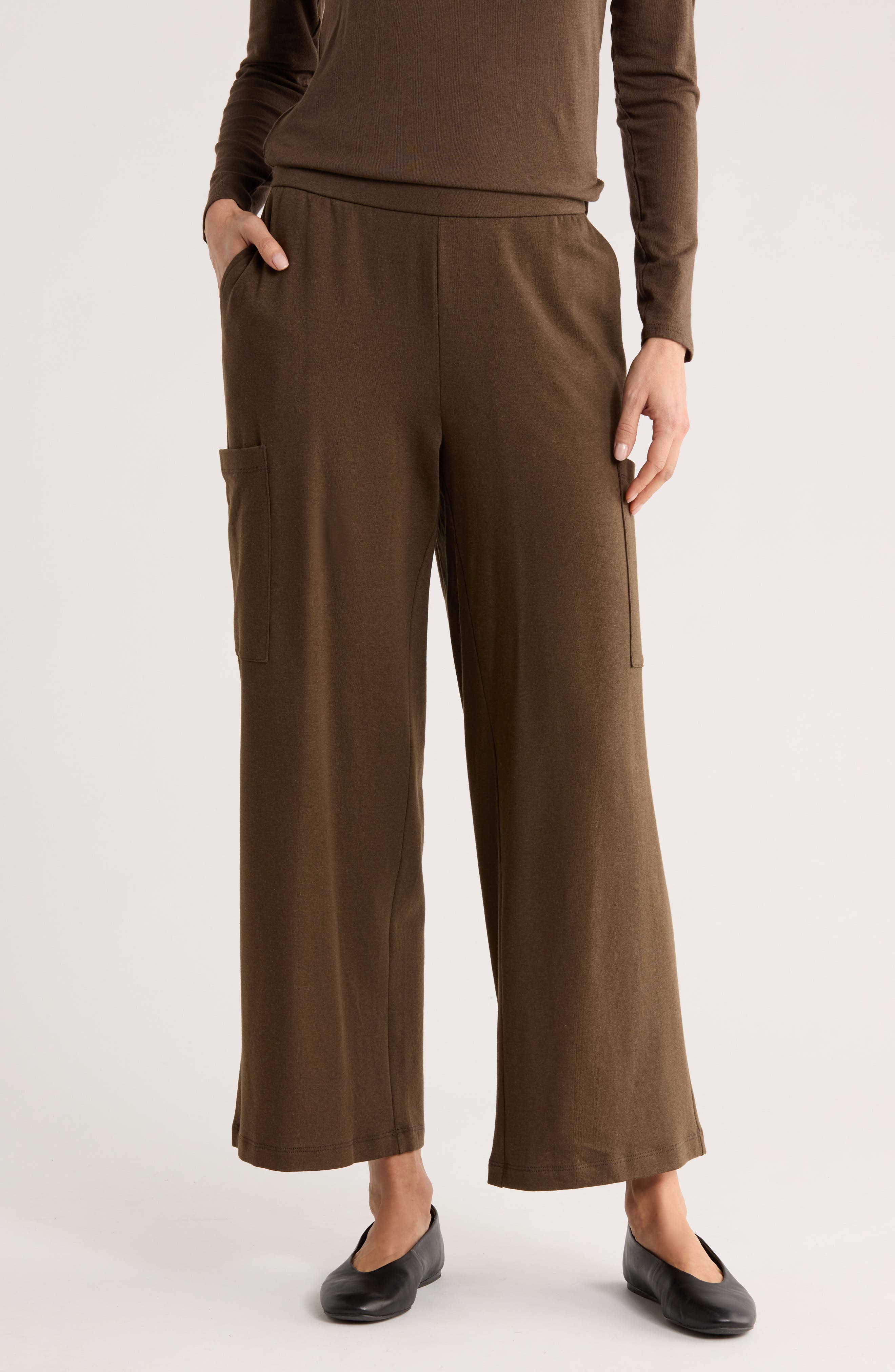 Eileen Fisher Wide Leg Cargo Pants