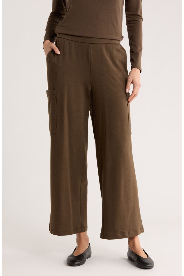 Wide Leg Cargo Pants, Main, color, WREN