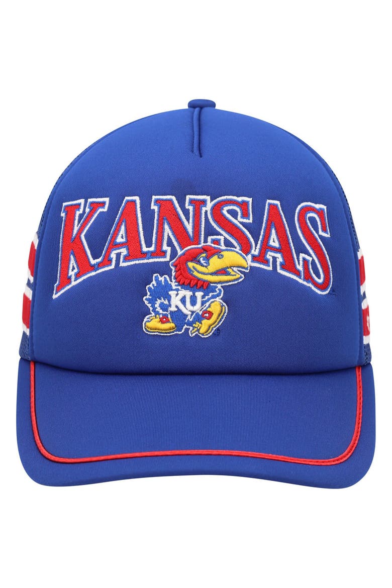 Men's '47 Royal Kansas Jayhawks Sideband Trucker Adjustable Hat, Alternate, color, Royal
