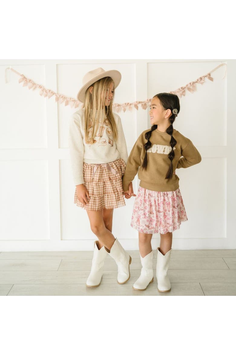 Cowgirl Cutie Clip Set, Alternate, color, Brown Multicolor