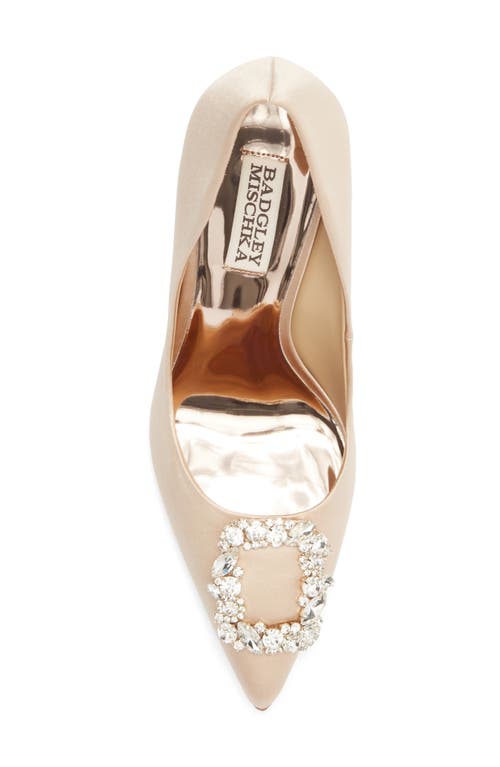 Badgley Mischka Collection Cher Crystal Embellished Pump In Neutral