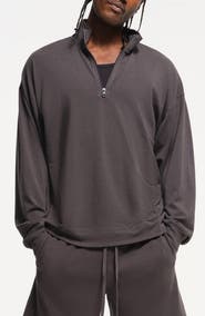 SKIMS Jersey Lounge Quarter Zip Pullover
