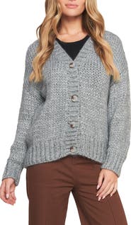 FLYING TOMATO Shimmer V-Neck Cardigan