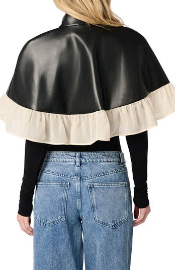 Ruffle Cropped Cape
