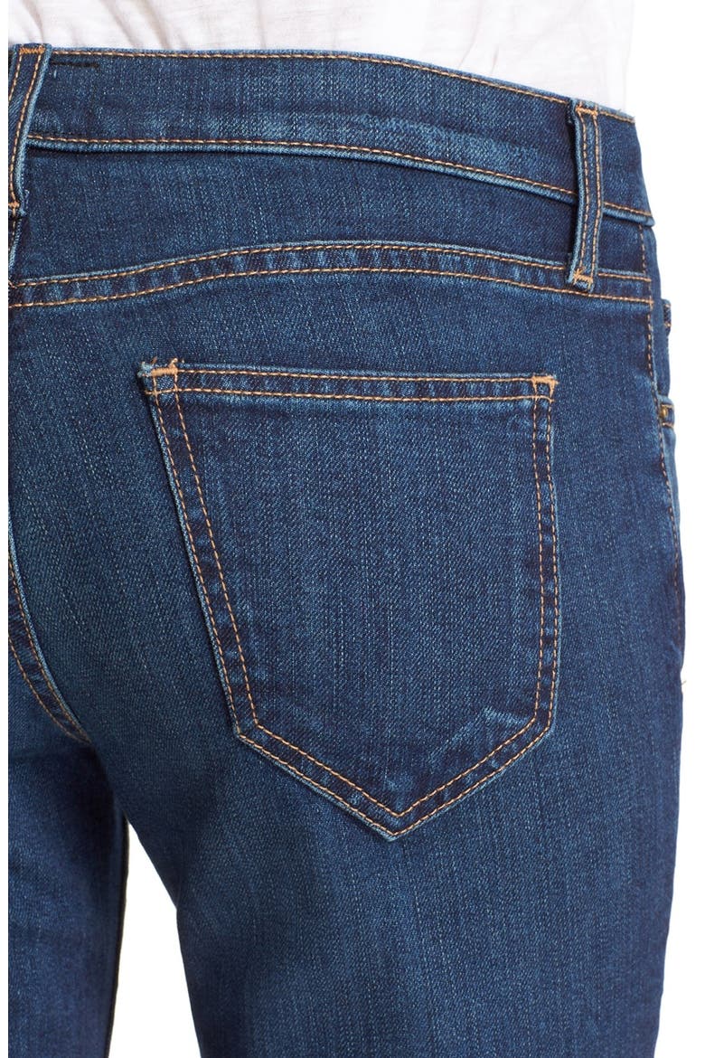 'The Cropped Straight' Ankle Jeans, Alternate, color, STAGECOACH WITH RELEASED HEM