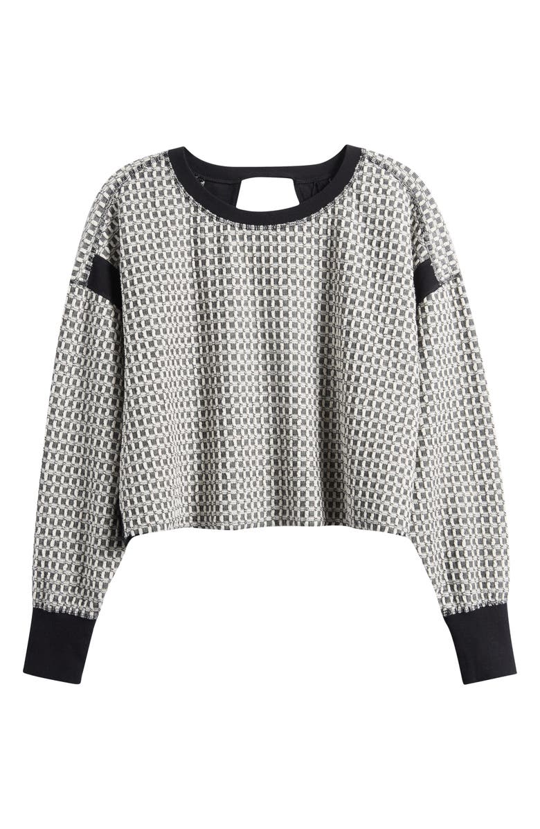 Free People MY TIME LAYER TEXTURED, Alternate, color, Black White Combo