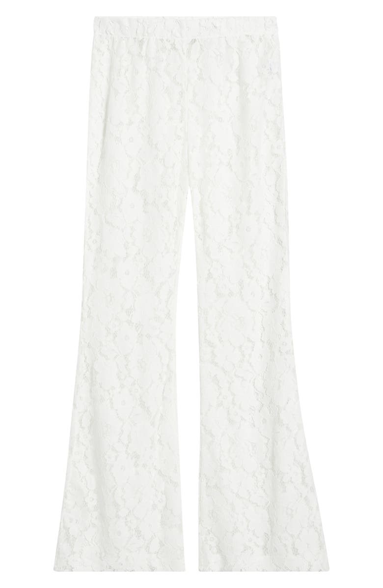 HIGH HEEL JUNGLE Jen Lace Flare Pants, Alternate, color, White