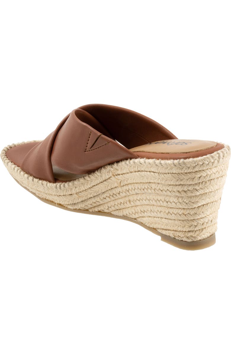 SoftWalk<sup>®</sup> Hastings Espadrille Platform Wedge Slide Sandal, Alternate, color, Cognac